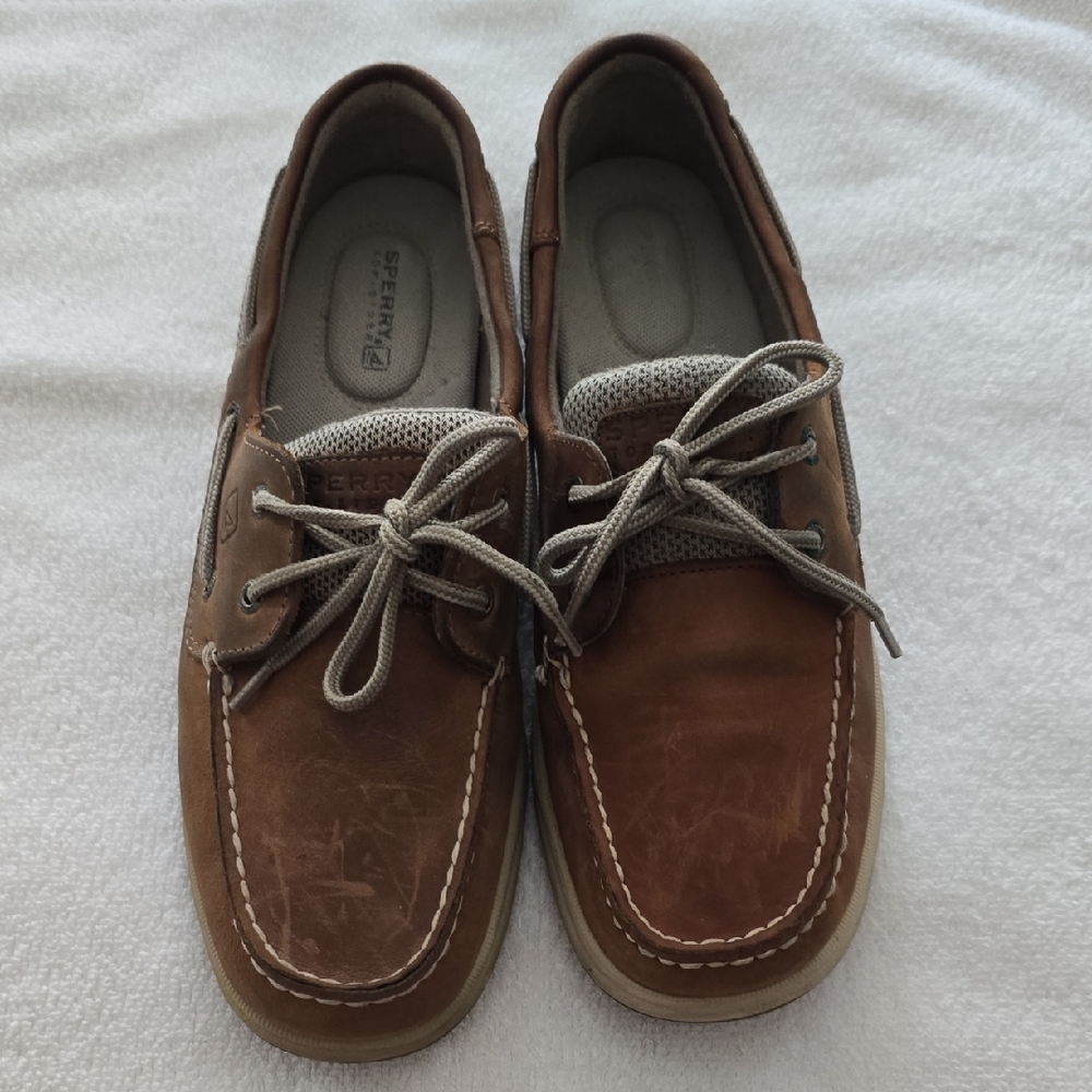 Sperry Men's Tan Leather Boat Shoes